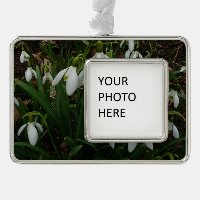 Snowdrops I (Galanthus) White Spring Flowers Christmas Ornament (Front)