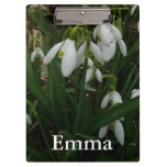 Snowdrops I (Galanthus) White Spring Flowers Clipboard