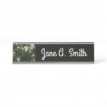Snowdrops I (Galanthus) White Spring Flowers Desk Name Plate