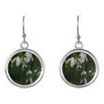 Snowdrops I (Galanthus) White Spring Flowers Earrings