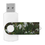 Snowdrops I (Galanthus) White Spring Flowers Flash Drive