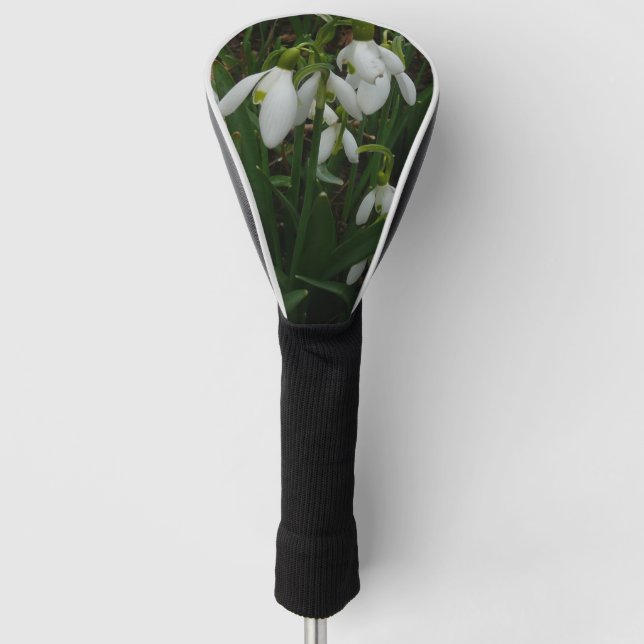 Snowdrops I (Galanthus) White Spring Flowers Golf Head Cover (Front)