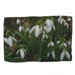 Snowdrops I (Galanthus) White Spring Flowers Golf Towel