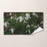 Snowdrops I (Galanthus) White Spring Flowers Hand Towel
