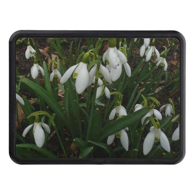 Snowdrops I (Galanthus) White Spring Flowers Hitch Cover (Front)