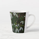 Snowdrops I (Galanthus) White Spring Flowers Latte Mug