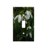 Snowdrops I (Galanthus) White Spring Flowers Light Switch Cover