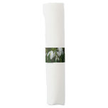 Snowdrops I (Galanthus) White Spring Flowers Napkin Bands