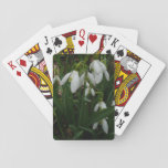 Snowdrops I (Galanthus) White Spring Flowers Poker Cards