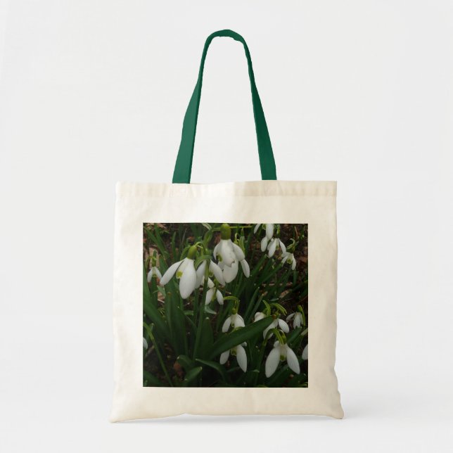 Snowdrops I (Galanthus) White Spring Flowers Tote Bag (Front)
