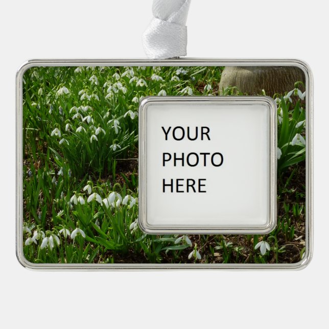 Snowdrops II (Galanthus) Spring Floral Christmas Ornament (Front)