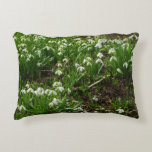 Snowdrops II (Galanthus) Spring Floral Decorative Pillow