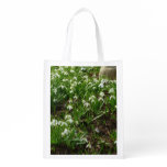 Snowdrops II (Galanthus) Spring Floral Grocery Bag