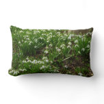 Snowdrops II (Galanthus) Spring Floral Lumbar Pillow