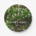 Snowdrops II (Galanthus) Spring Floral Paper Plates