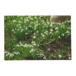 Snowdrops II (Galanthus) Spring Floral Placemat