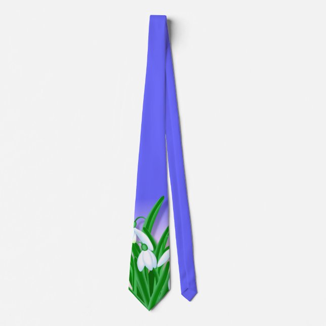 Snowdrops Neck Tie (Front)