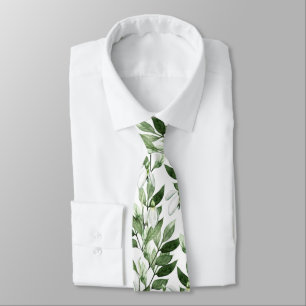 Snowdrops Pattern  Neck Tie