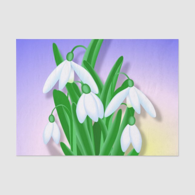 Snowdrops Tissue Paper (Front)