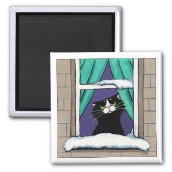 Snowed In Magnet by LisaMarieArt at Zazzle