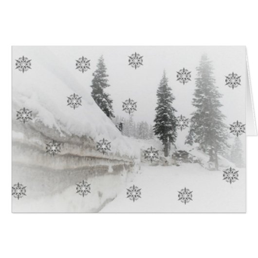 Snowfall christmas cards (Front Horizontal)