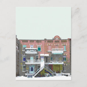 snowfall :: chute de neige postcard