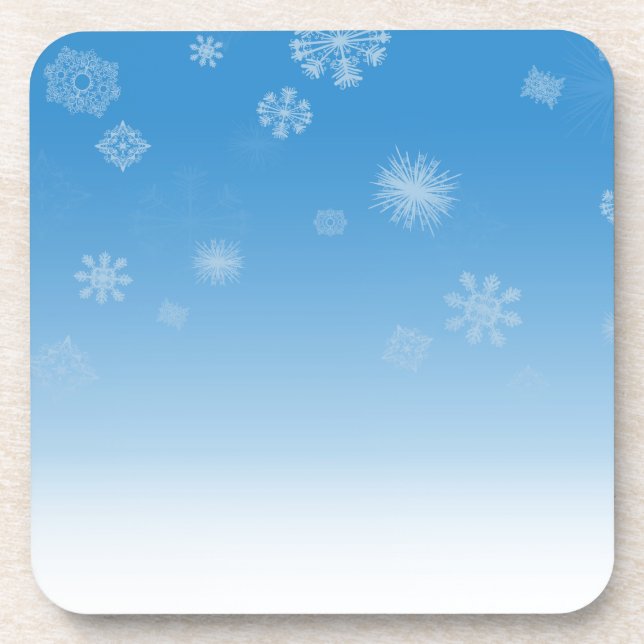 Snowfall Drink Coaster (Front)