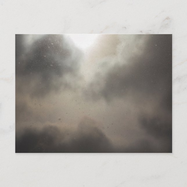 Snowfall During a Partially Cloudy Day Postcard (Front)