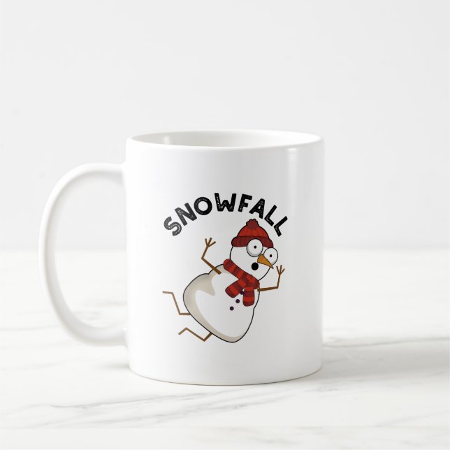 Snowfall Funny Snow Pun  Coffee Mug (Left)