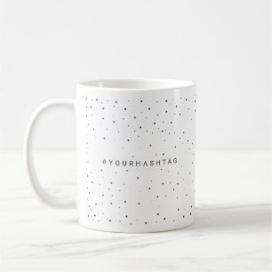 Snowfall Hashtag Minimalist Modern Social Media Coffee Mug