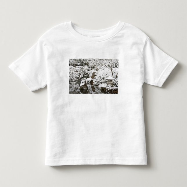 Snowfall in Portland Japanese Garden, 2 Toddler T-shirt (Front)