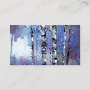 Snowfall in the Enchanted Birch      Business Card