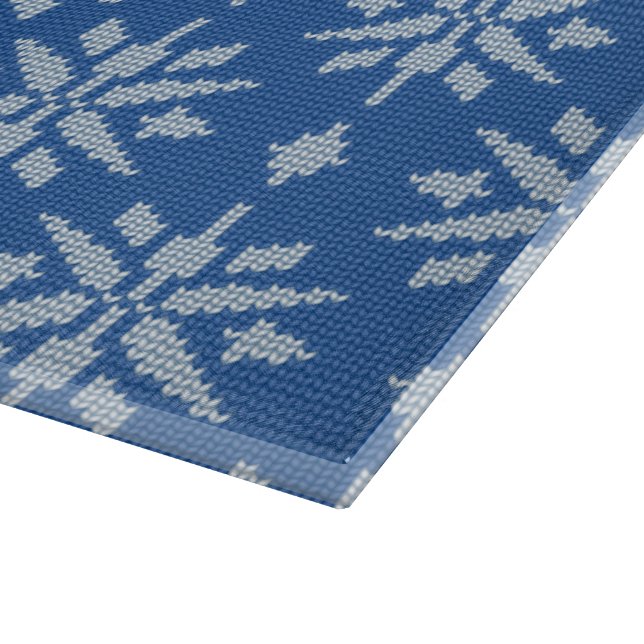 Snowfall Knit Cutting Board (Corner)