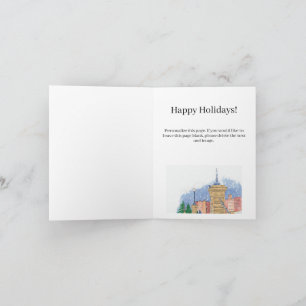 Snowfall Lagoon Holiday Card