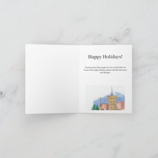 Snowfall Lagoon Holiday Card