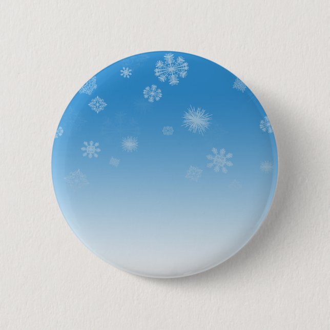 Snowfall Pinback Button (Front)
