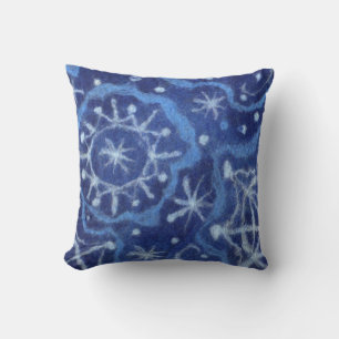 Snowfall Snowflakes Snow Flakes Flurry New Year Throw Pillow