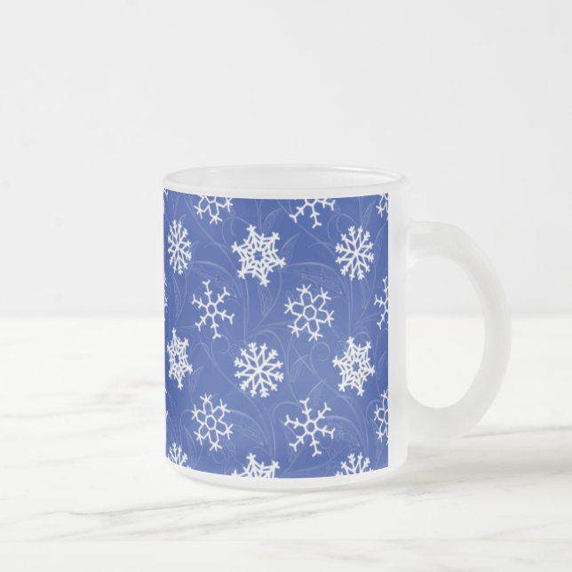 Snowfall Swirl Winter Holiday Mug (Right)