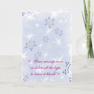 SNOWFLAKE-1 Customizable Card