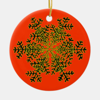 Snowflake 2 White Transp The MUSEUM Zazzle Gift... Ceramic Ornament