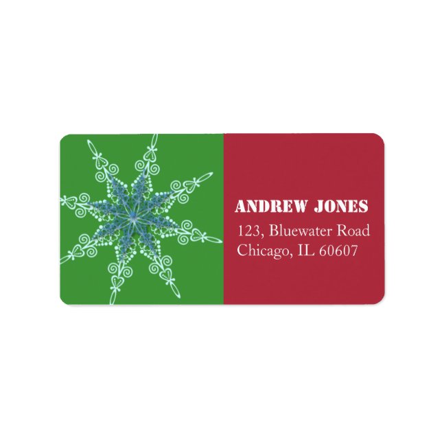 Snowflake - address labels (Front)