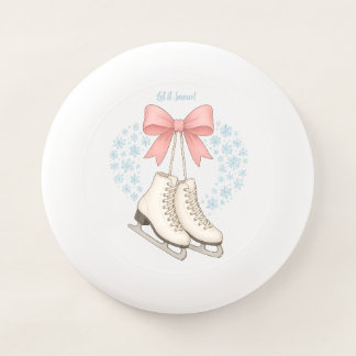 Snowflake and Ice Skates Wham-O Frisbee