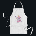 Snowflake Angel Adult Apron<br><div class="desc">Cute Snowflake Angel in shades of purple and pink. A delightful Christmas or Hanukkah winter design for the young ladies.</div>