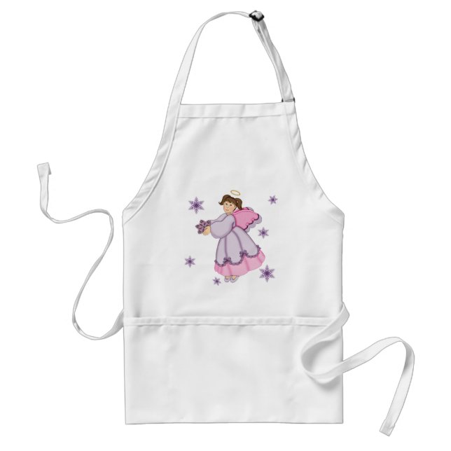 Snowflake Angel Adult Apron (Front)