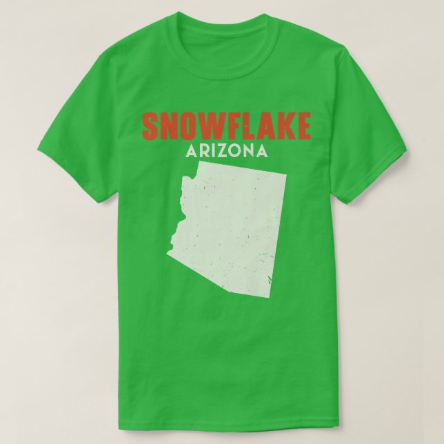 Snowflake Arizona USA State America Travel Arizoni T-Shirt (Design Front)