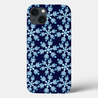 Snowflake Art Deco Pattern iPhone 13 Case