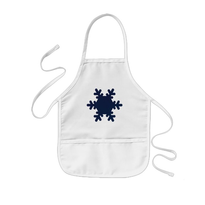 Snowflake Arts & Crafts / Cooking Apron   White