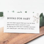 Snowflake Baby It's Cold Outside Books For Baby Enclosure Card<br><div class="desc">Is there a merry little baby on the way soon?Christmas Red Truck Baby Shower Diaper Raffle Card</div>