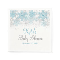 Snowflake Baby It's Cold Outside Napkins