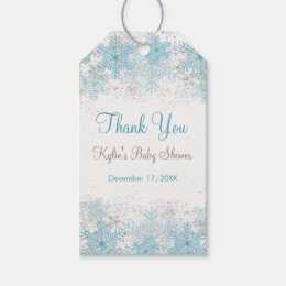 snowflake gift tag